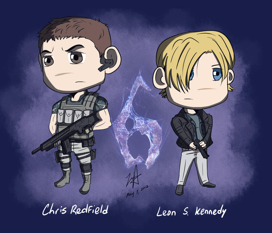 Chris Redfield and Leon S. Kennedy