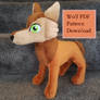 Wolf Plush PDF Sewing Pattern (for sale)