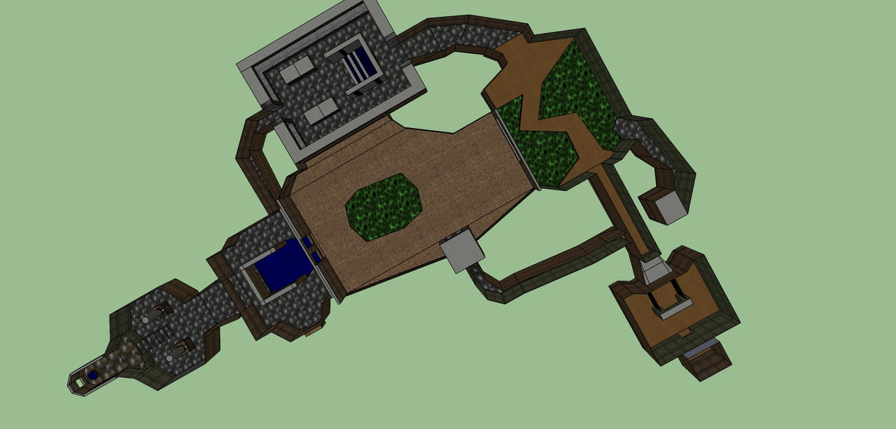 Doom level 1 topview by Kairaus on DeviantArt