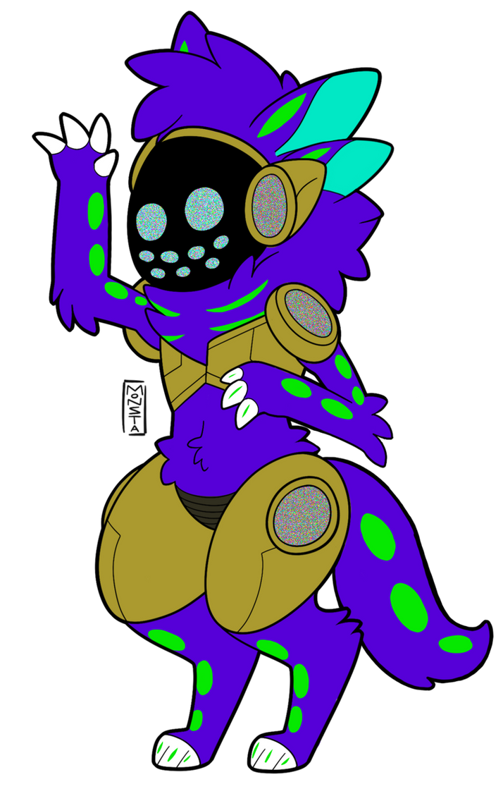 (New Protogen OC) M4SQU3R4D3 the Protogen by vaporeon1511 on DeviantArt