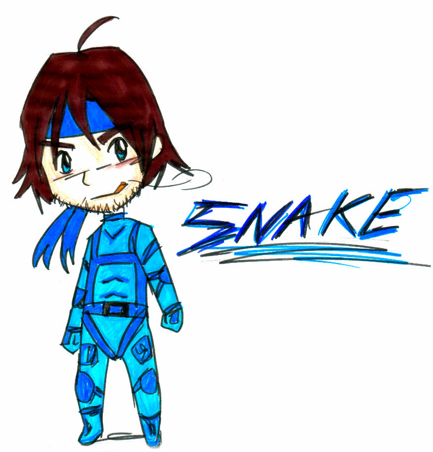 Chibi Solid Snake - MGS by Emme-Gray on DeviantArt