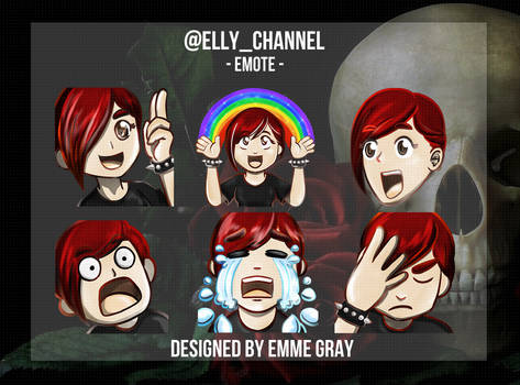 Twitch emote commission - Elly_Channel