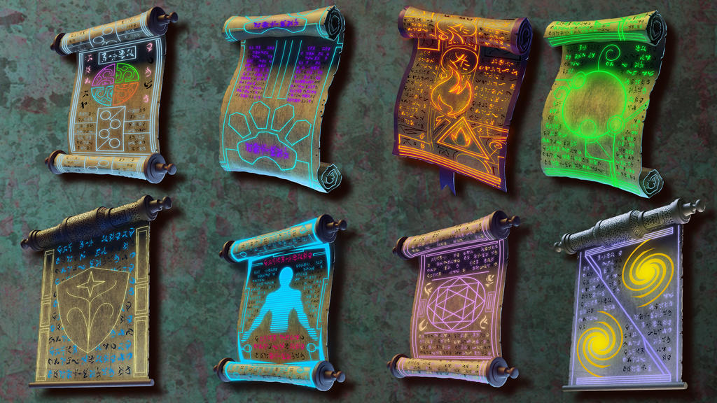 magic scrolls by jonbonnard512 on DeviantArt