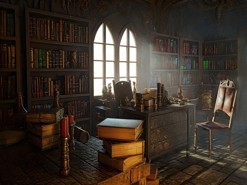 Medieval Library Study Medieval Study by jonbonnard512 on DeviantArt