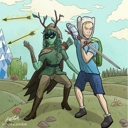 Finn and Huntress Wizard - Adventure Time