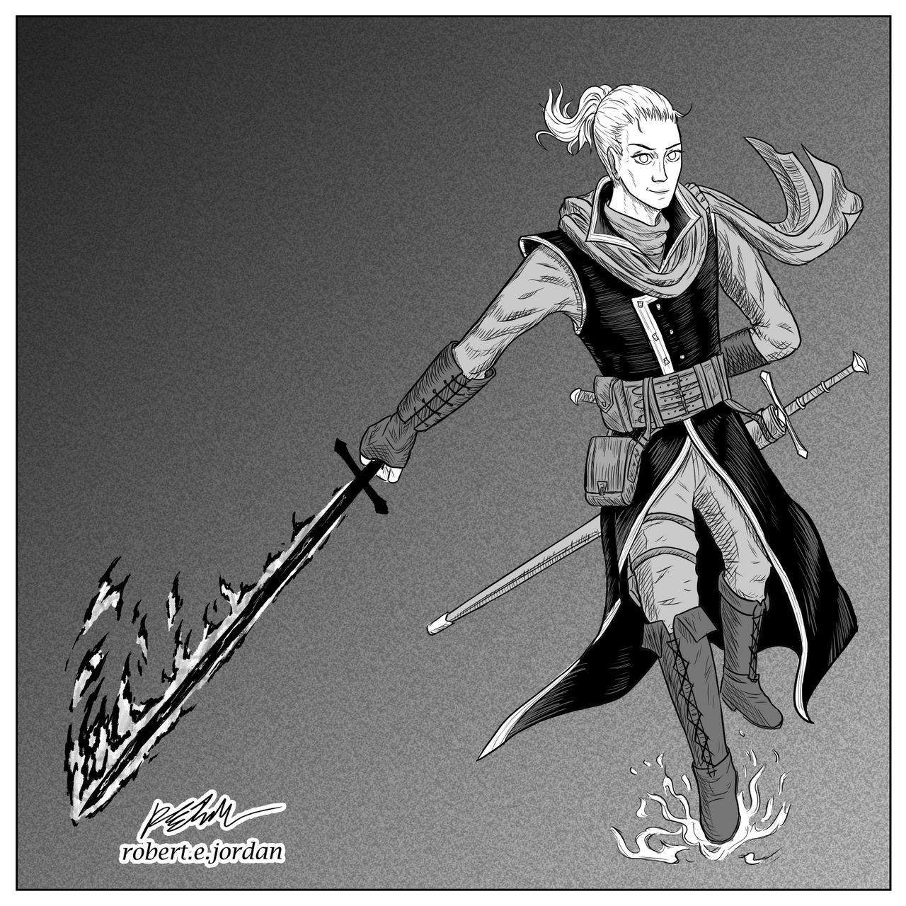 Lyrian the Bladesinger Wizard DND by RobertEJordan on DeviantArt