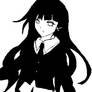 hinata, school uniform B and W