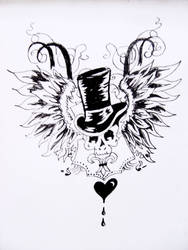 Fallen Angel Tattoo Design