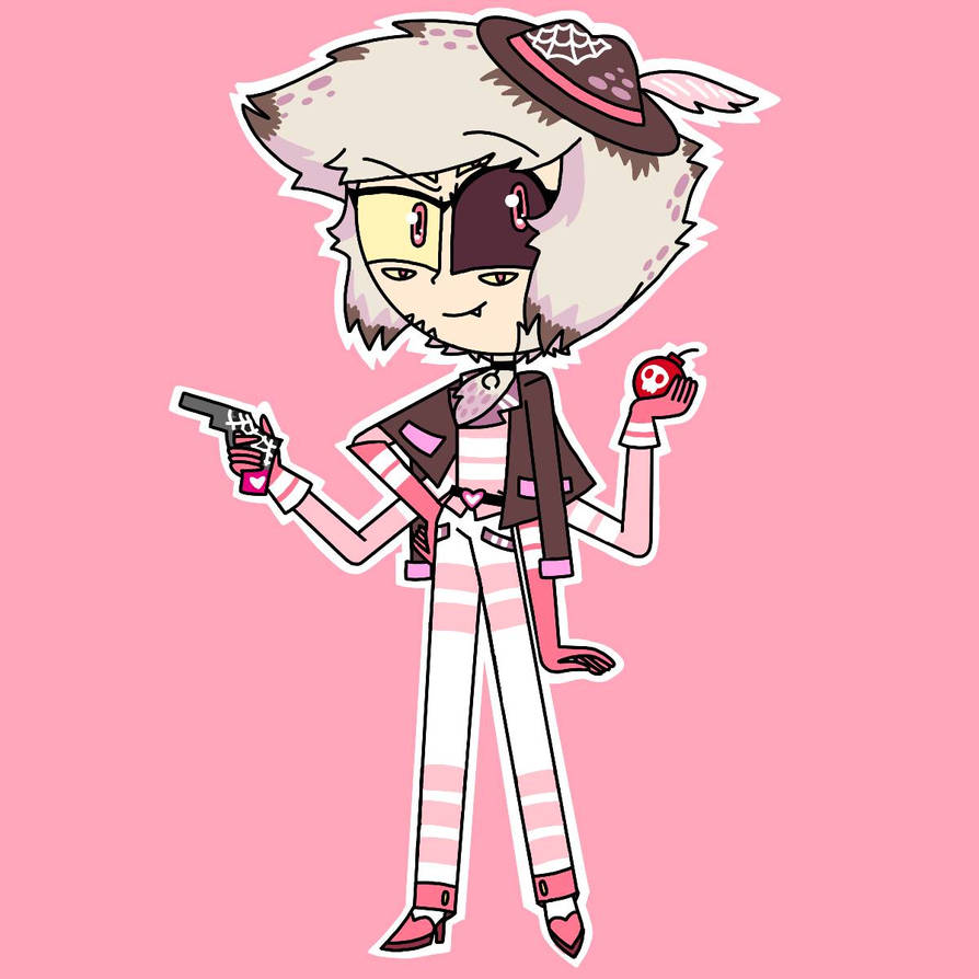 Hazbin Hotel Redesign: Angel Dust by MakenaG on DeviantArt