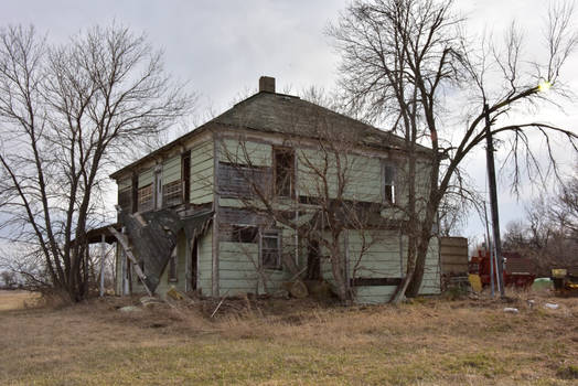 Falling Farmhouse Back