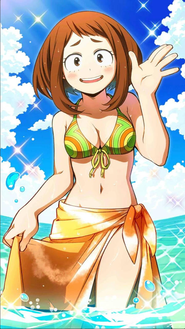 Manga Girl In Bikinimy Hero Academia Ochako Uraka By Danas Fx On Deviantart 