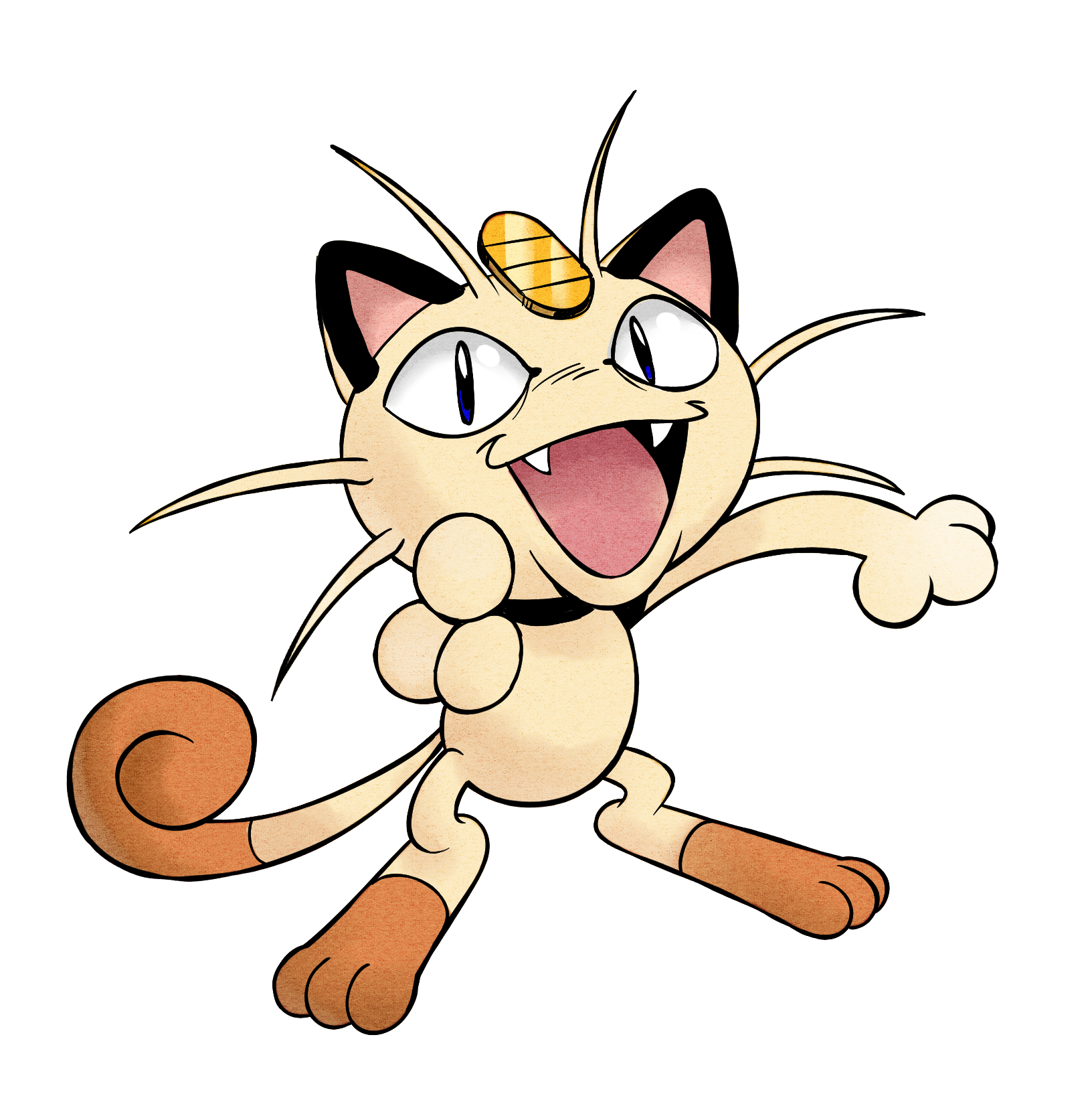 Meowth by GoodBadArtist on DeviantArt