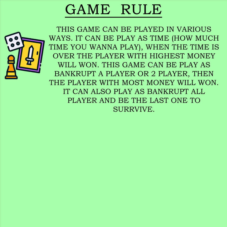 Rule Of Game by killerof2007 on DeviantArt