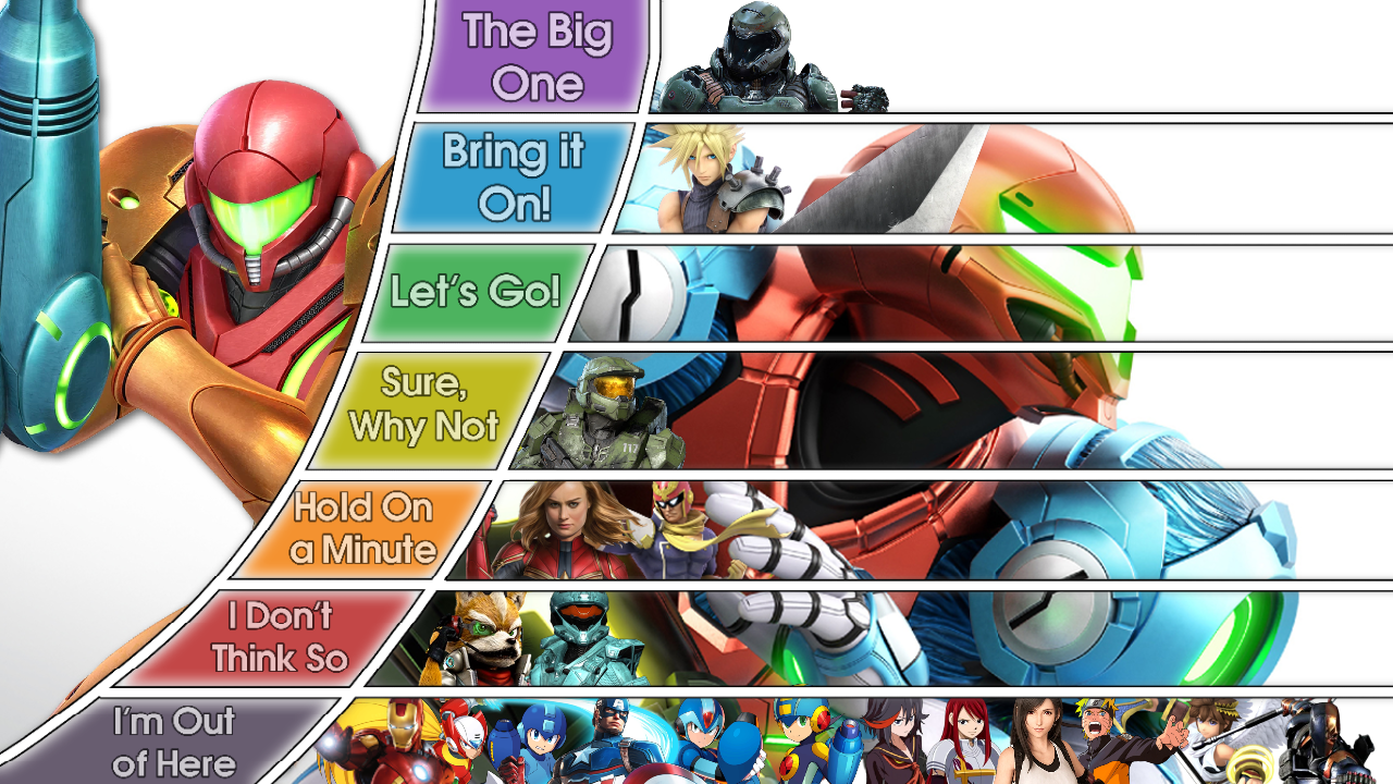 Samus Aran MU Tier List by loserhq on DeviantArt