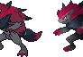 Recolored Zoroark Sprite