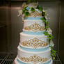 Indian pattern wedding cake