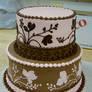 Flower Silloette cake