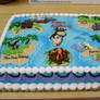 pirate map cake