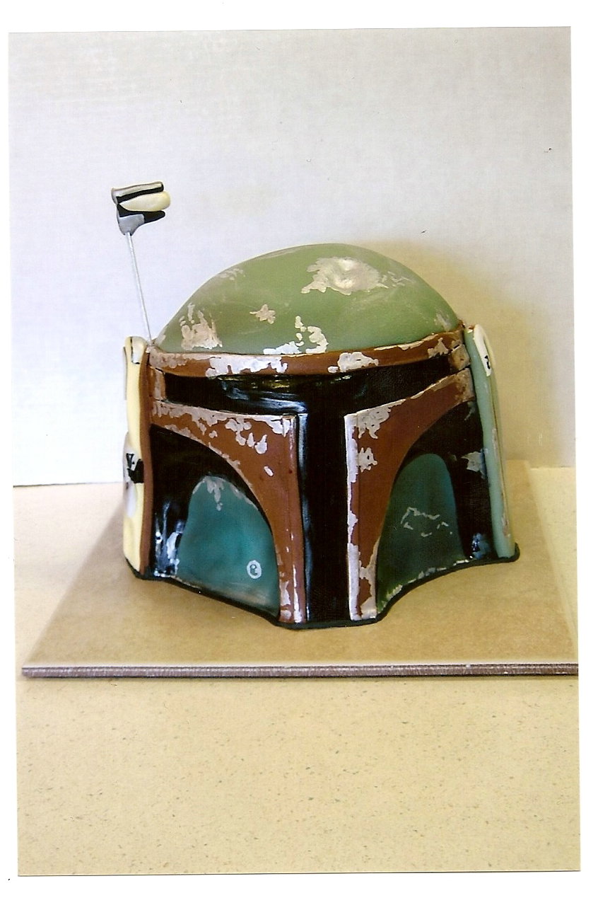 Boba Fett Helmet Cake