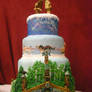 Alaska Wedding Cake Front