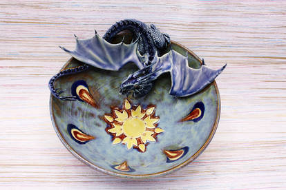 Sun Burst Dragon Bowl