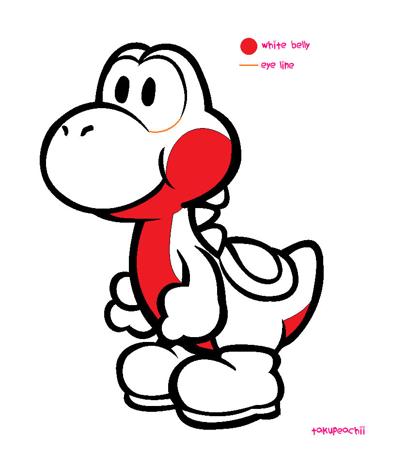 Paper Mario - Yoshi Base by Xx-takupeachii-xX on DeviantArt