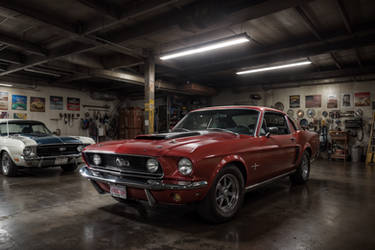 Muscle car in the garage - 4