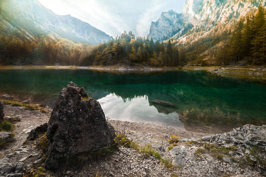 Gruner see im Herbst II