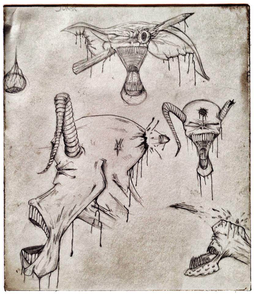 Distorted Monster Designs Monsters by Designs-MJ on DeviantArt