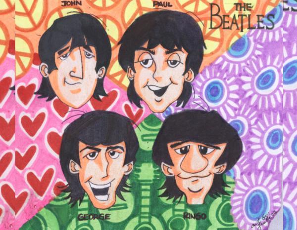 cartoony beatles