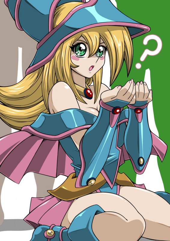 Dark Magician girl surprised