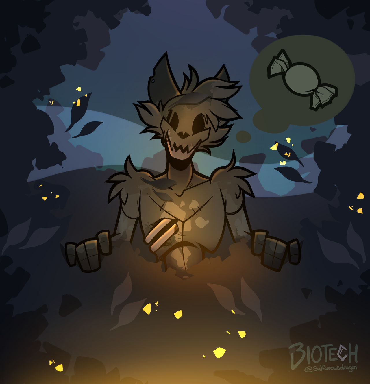 He wants some candy too.