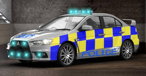 Lancer Evolution X British Police Car