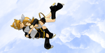 Rin and Len's Descent by XLuluxLovelyX