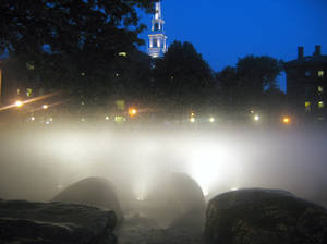 Fountain At Night