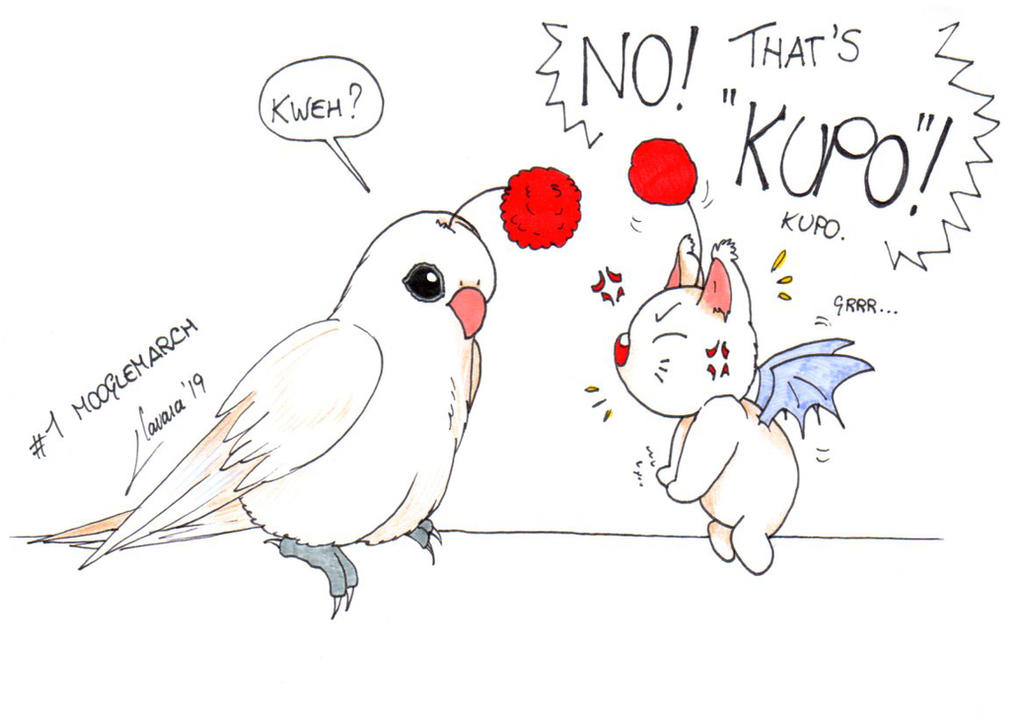 Moogle Writing #1 MoogleMarch day - MOOGLE by Lupo-alla-Luna on DeviantArt