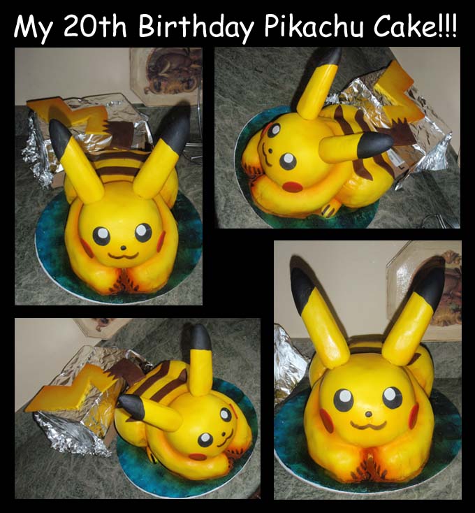 My 20th Birthday Pikachu Cake