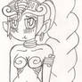Shantae's space princess outfit (sketch)