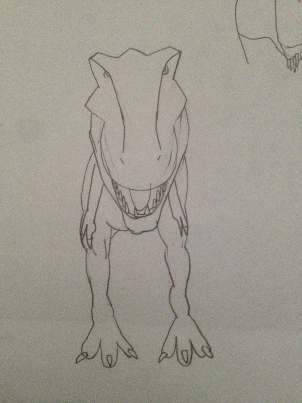 T-Rex Front side by r-rex on DeviantArt