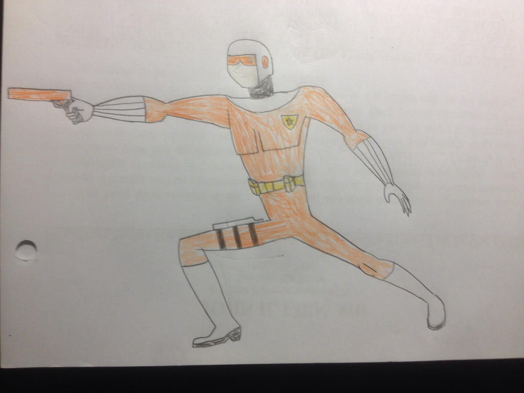 Commander Orange covering his face completely by r-rex on DeviantArt