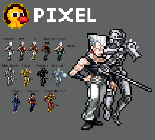 Jean Pierre Polnareff Part 3 JUS Sprite by JoseNewSpriterMugen on DeviantArt