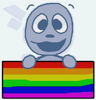 robby (pingu) holding pride flags by herneliedel on DeviantArt