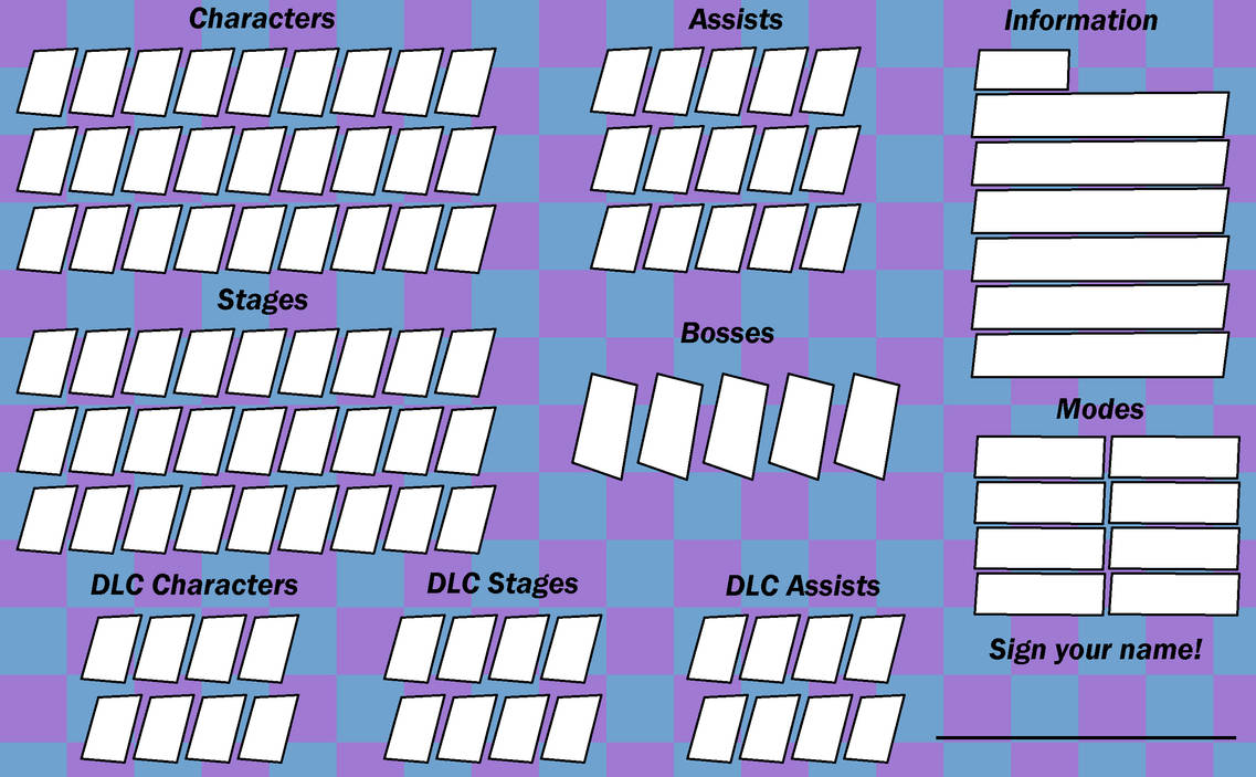 Fighting Game Roster Meme Template by herneliedel on DeviantArt