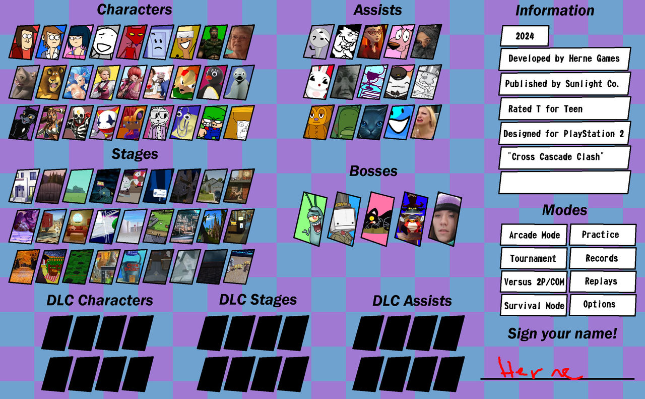 Fighting Game Roster Meme Example by herneliedel on DeviantArt