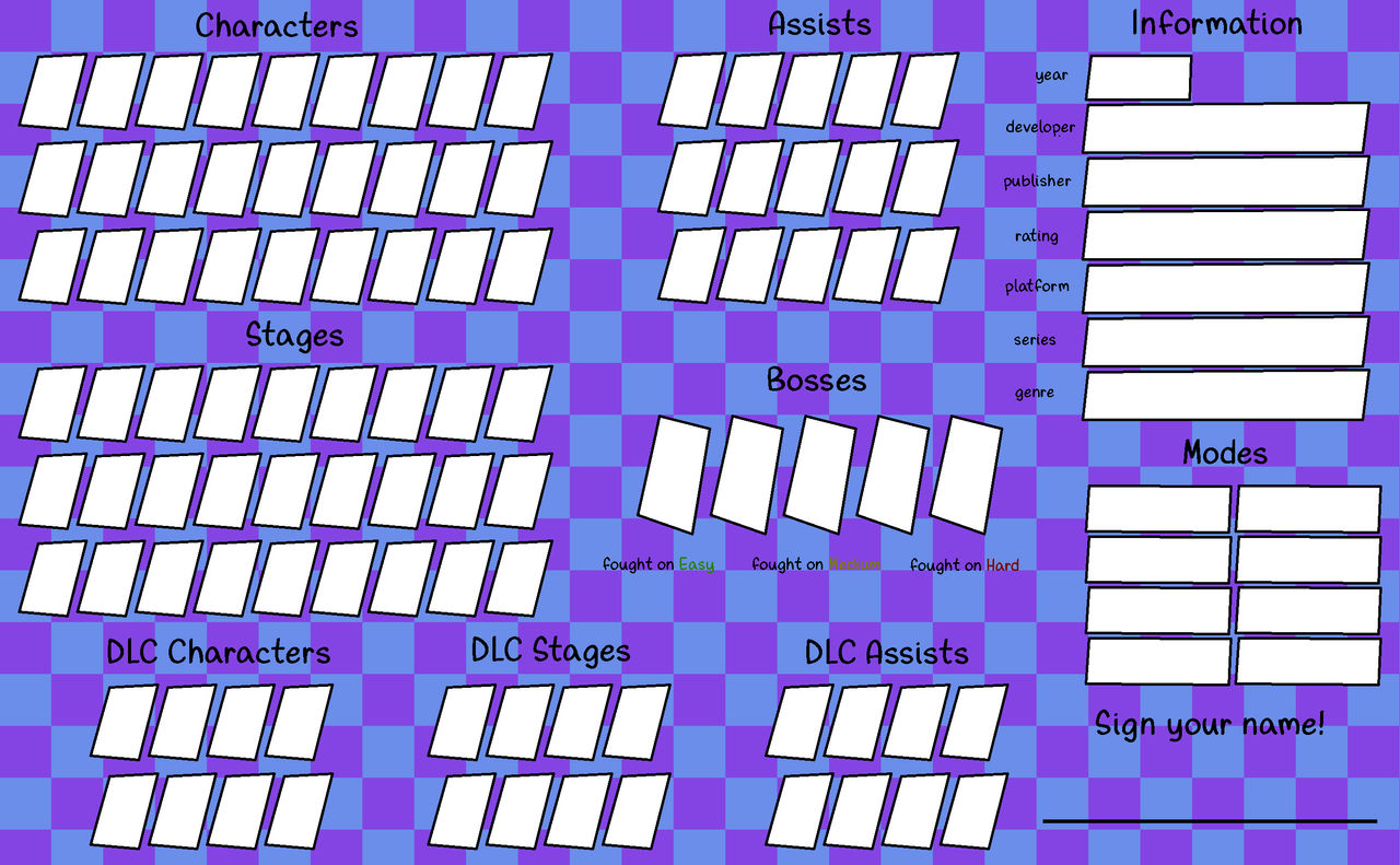 Fighting Game Roster Meme 1.5 Template by herneliedel on DeviantArt