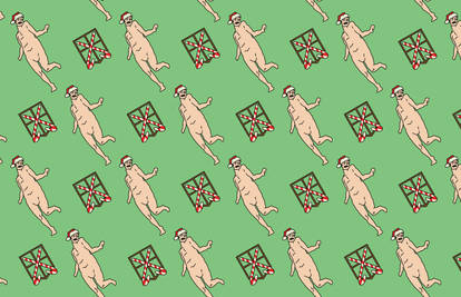 Running Titan Wrapping Paper Print