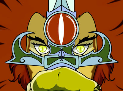 Lion-o Eyes Highlight on Eye of Thundera