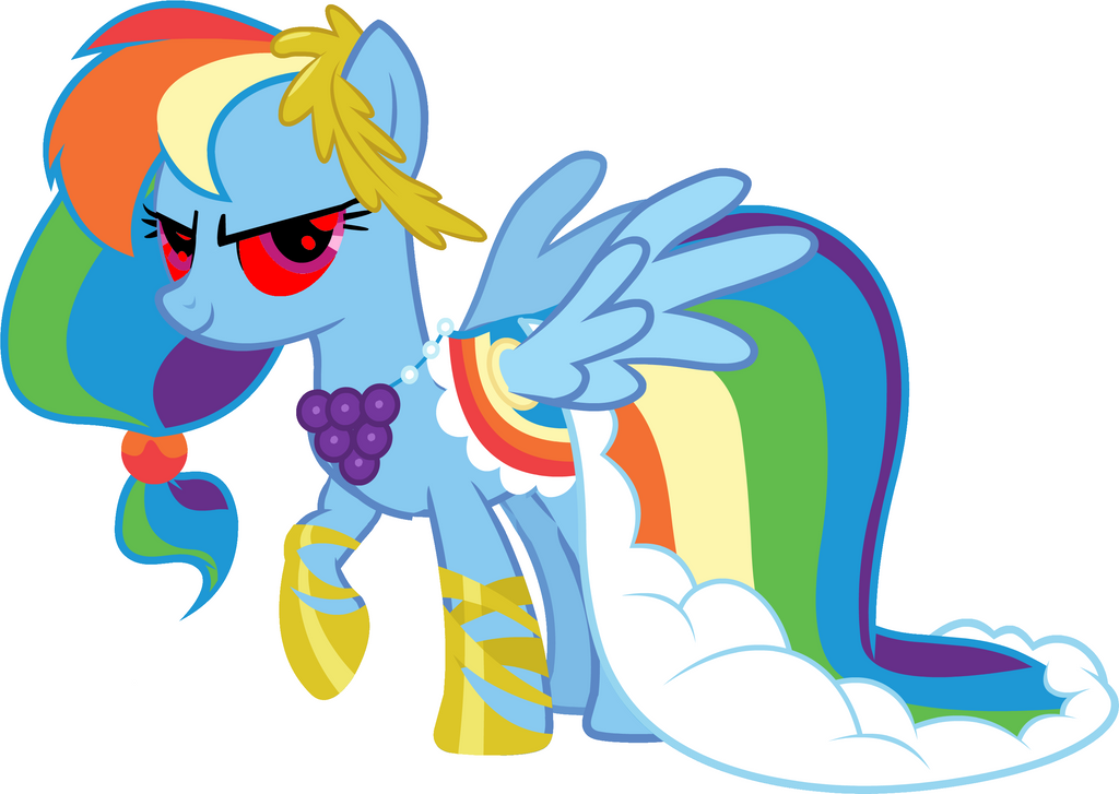 Rainbow Dash has become evil.