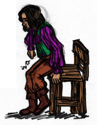 Aeryn Standing Up (Colored)