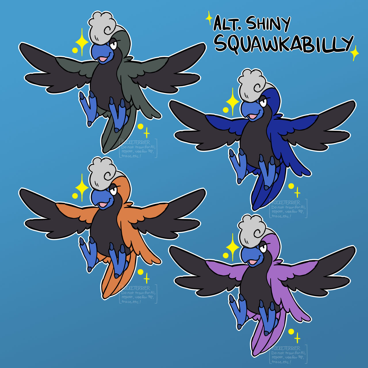 Squawkbailly New Shiny Squawkabilly by rocketterrier on DeviantArt